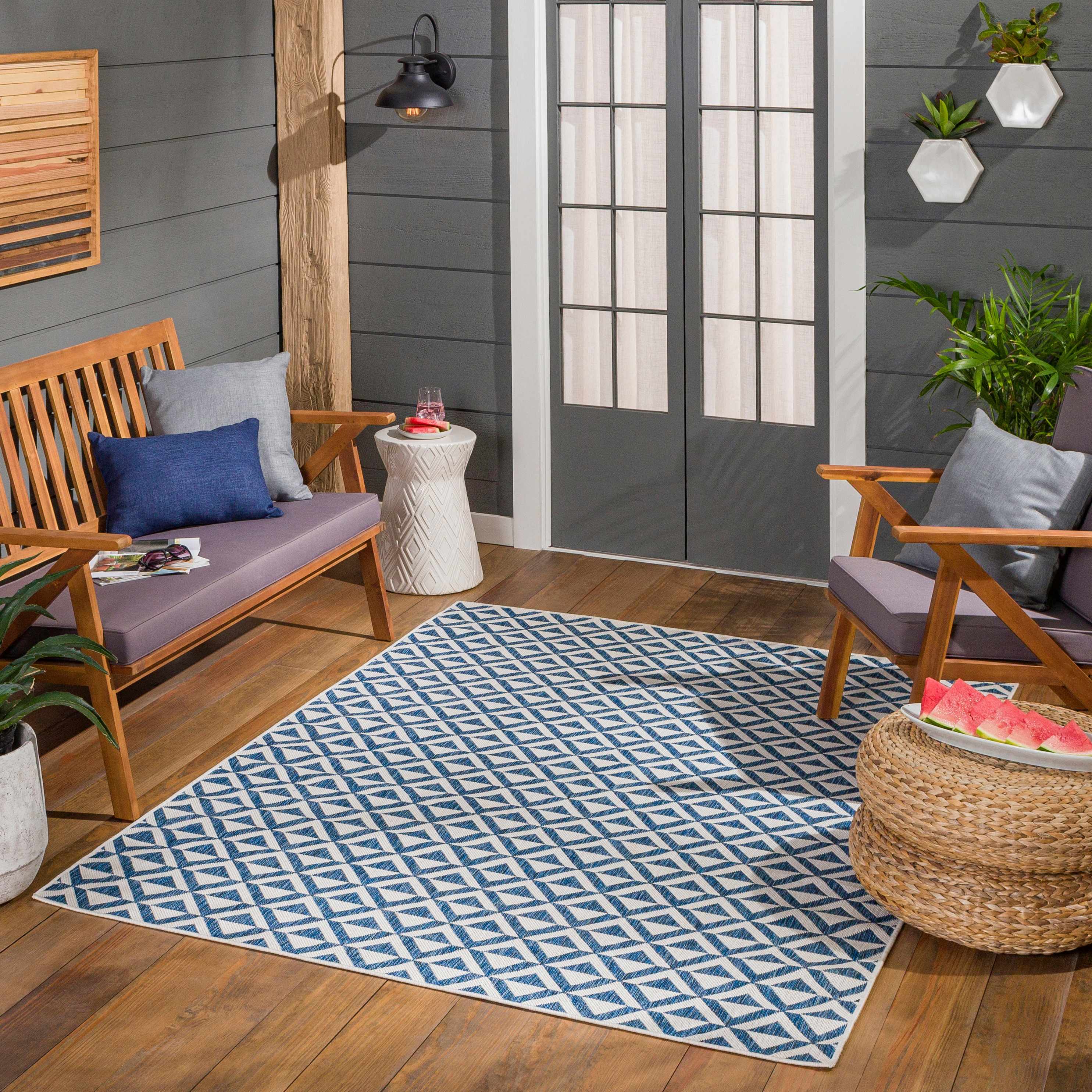 Cumby Denim Outdoor Area Carpet - Image 6