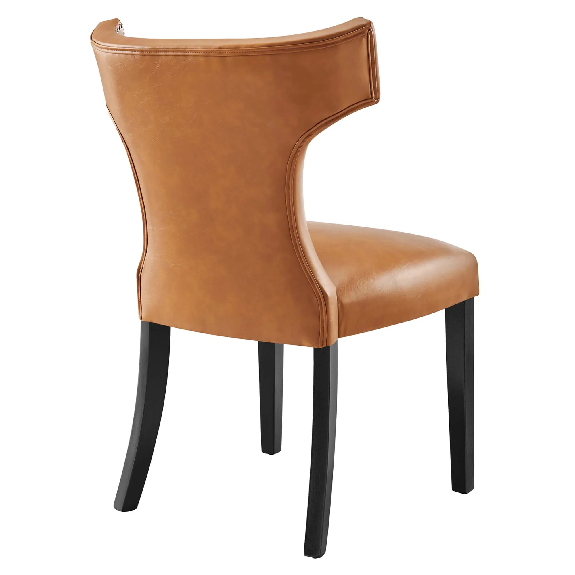 Curve Vegan Leather Dining Chair by Modway - Image 4