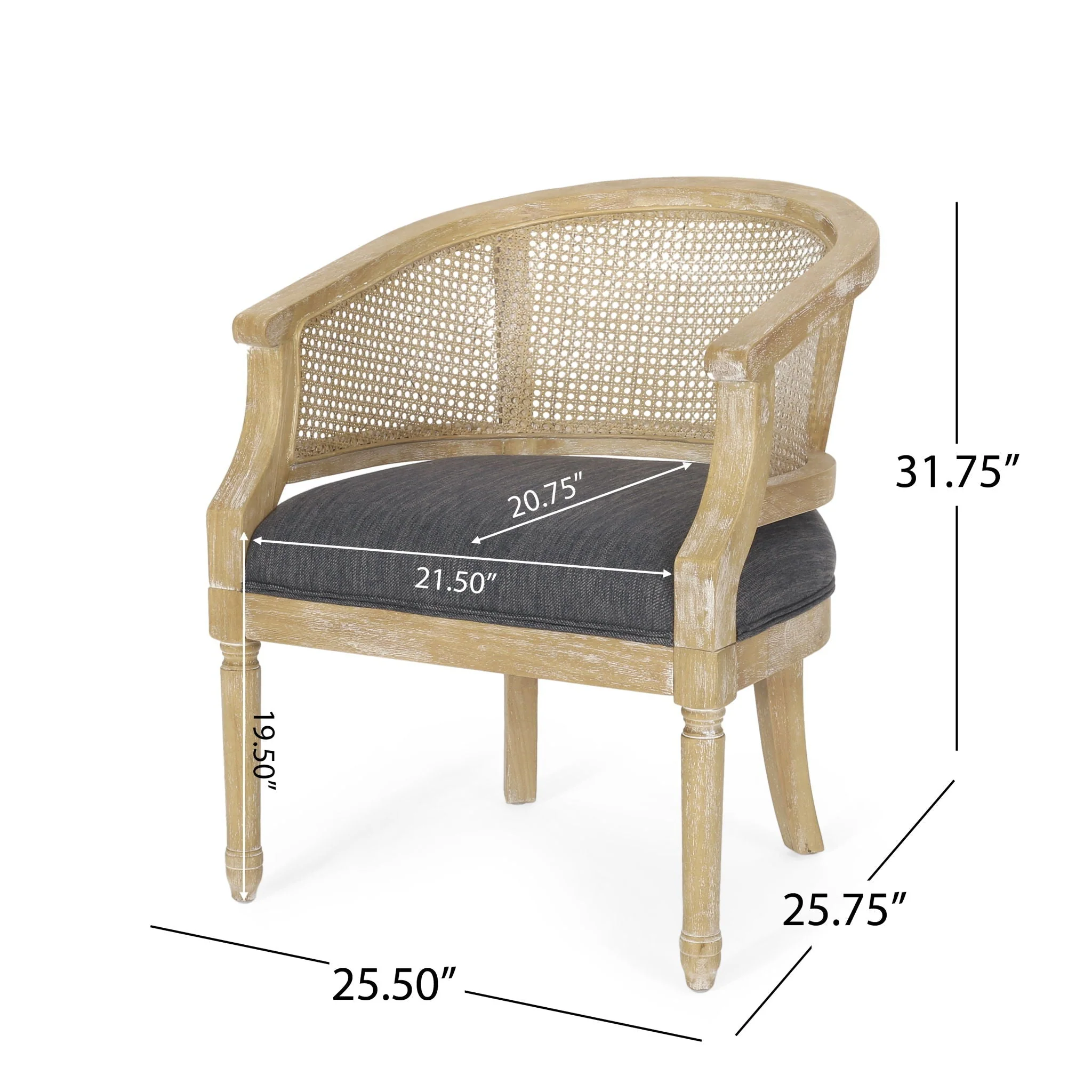 Curved Backrest Accent Chair - Image 5