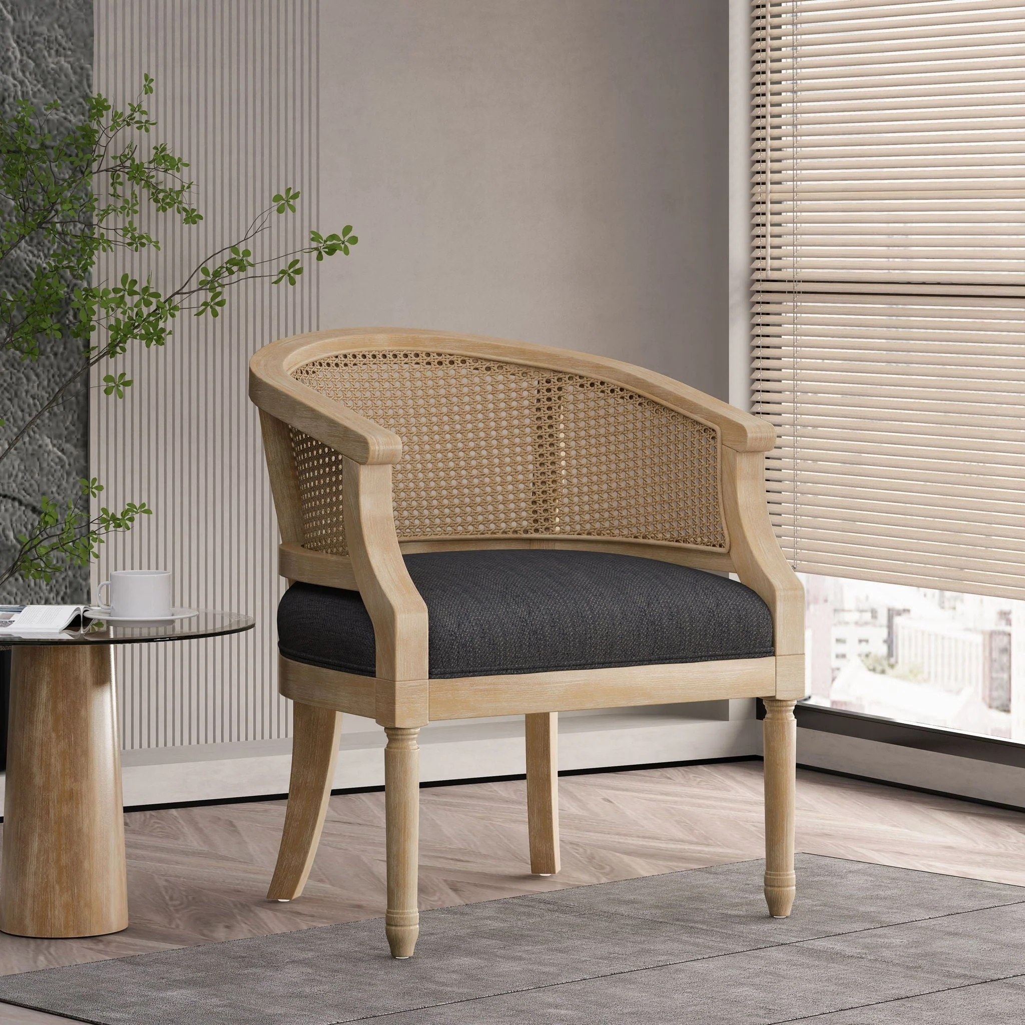 Curved Backrest Accent Chair - Image 8
