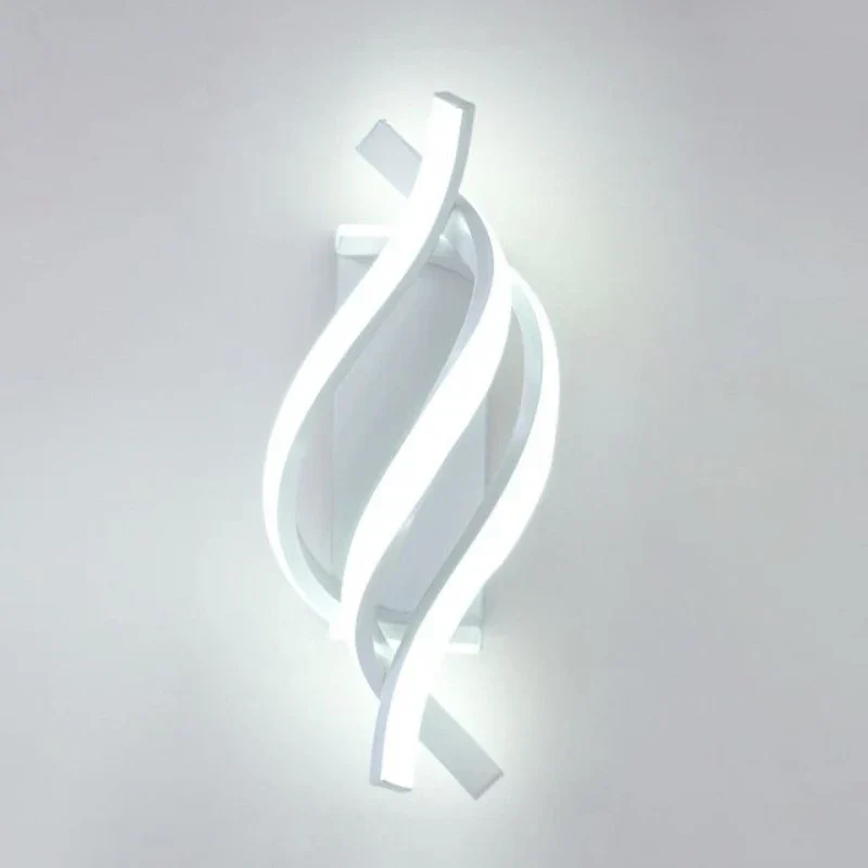 Curved Spiral LED Wall Lamp – Modern Light Fixture for Bedroom, Living Room, Hall - Image 12