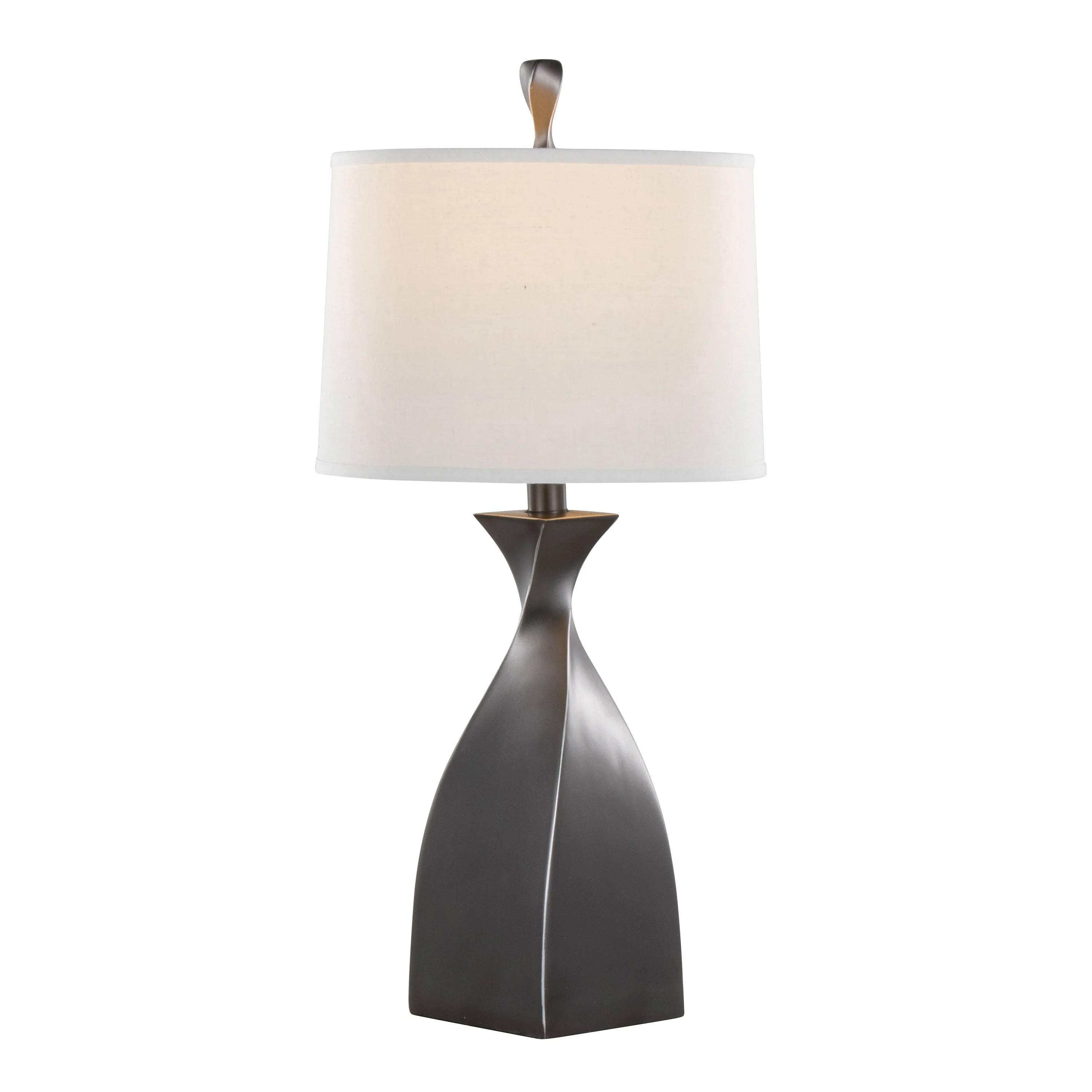 Curvo 30" Contemporary Polyresin Table Lamp - Set of 2 - Image 3