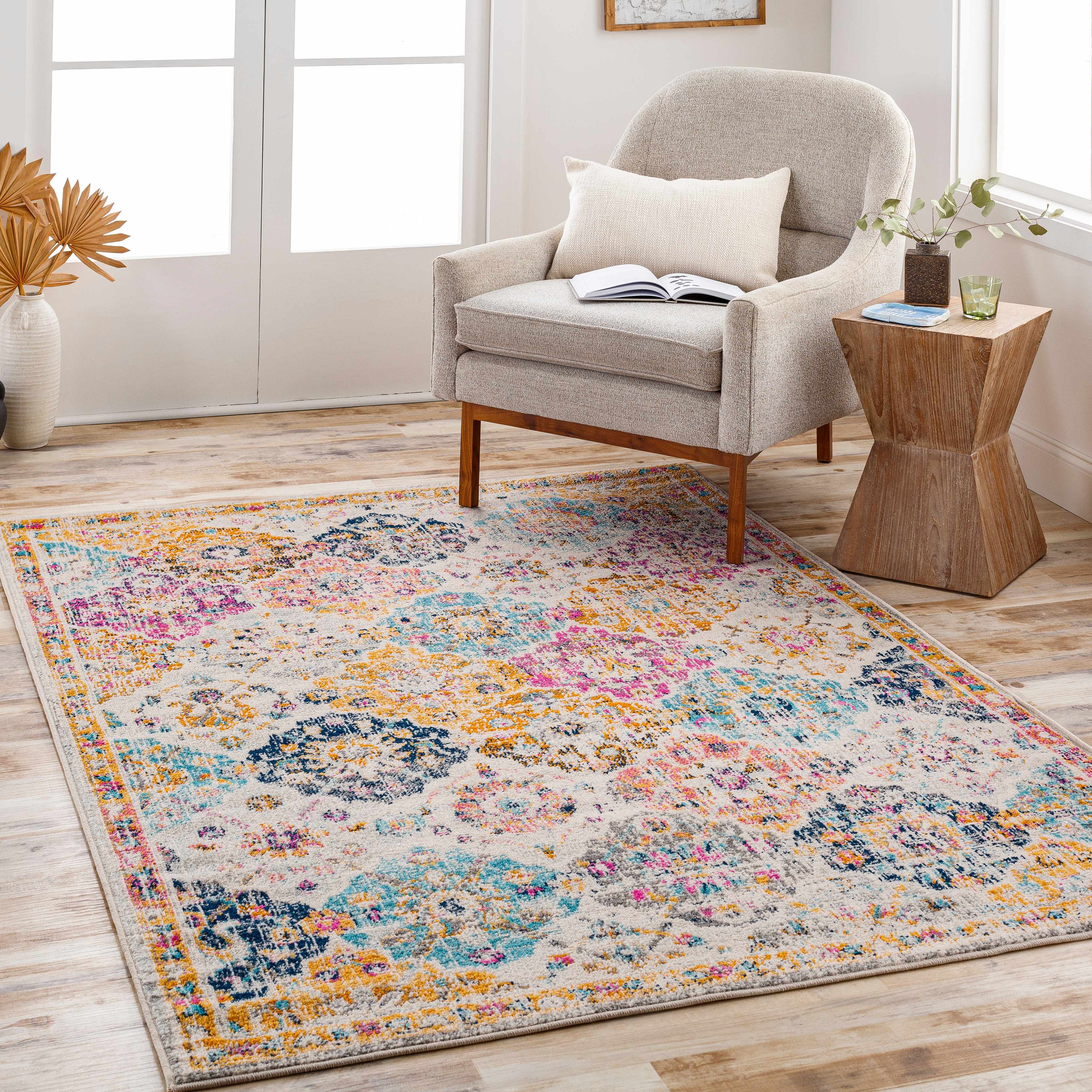 Custar Colorful Area Rug - Image 2