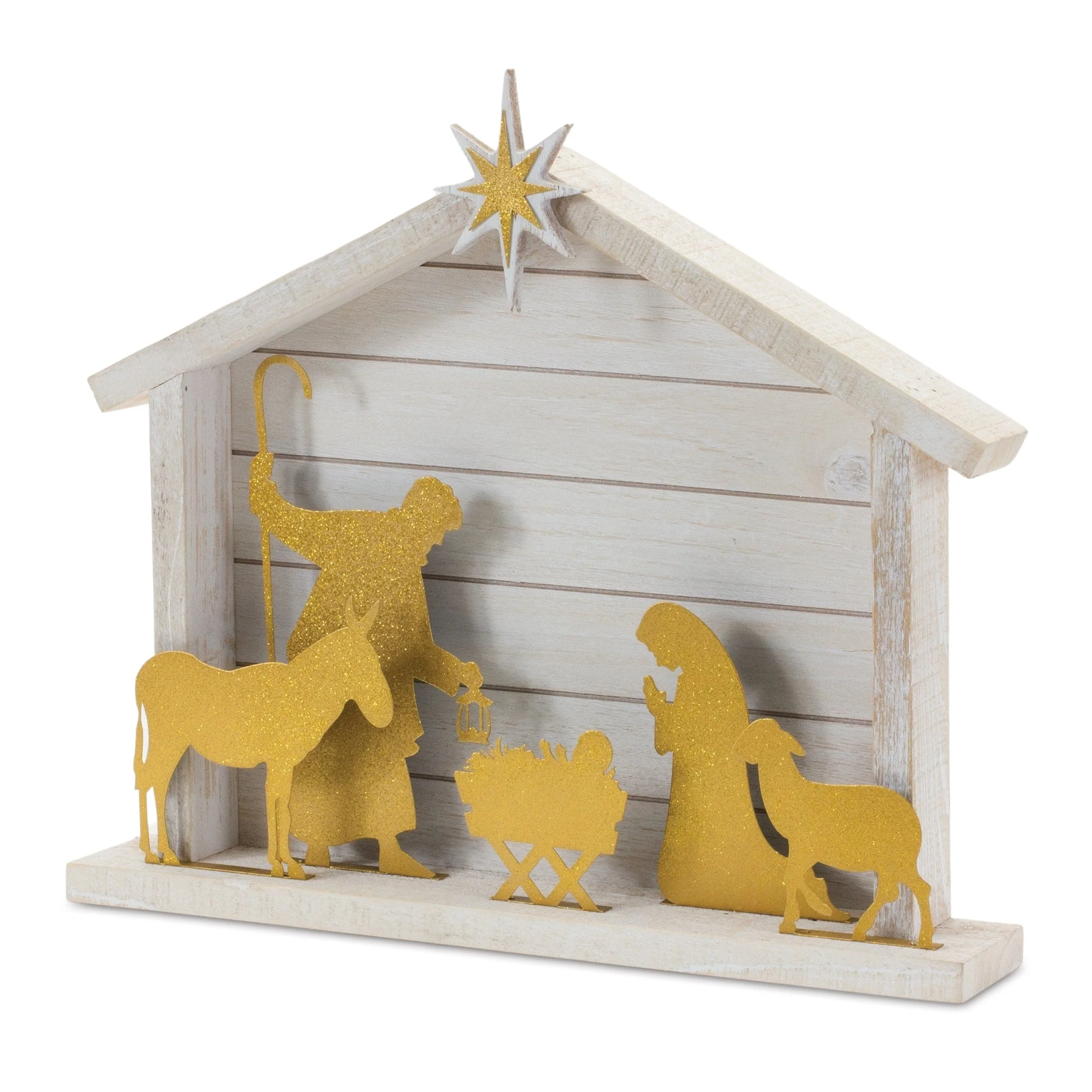 Cut Out Metal Nativity Scene 17.75"L - Image 2