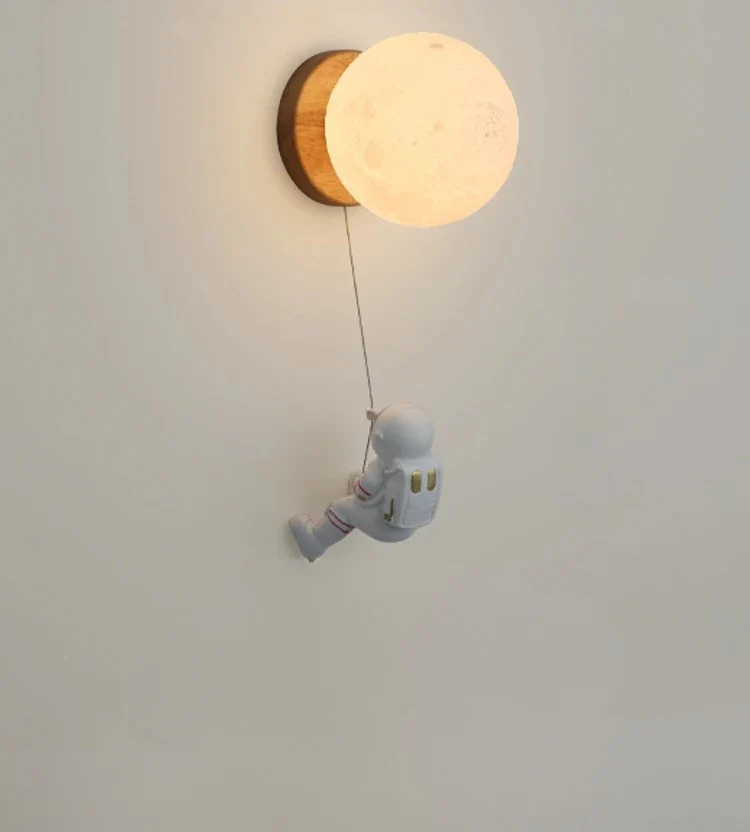 Cute Bear Moon Wall Light Kids Bedroom Nursery Night Light Cartoon Animal Lamp - Image 10