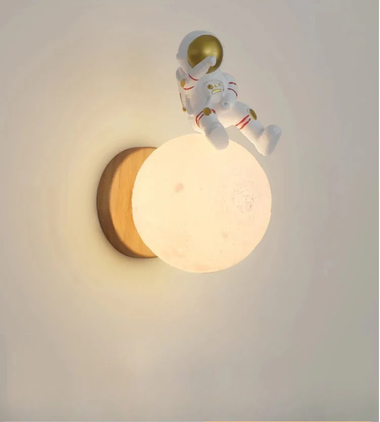 Cute Bear Moon Wall Light Kids Bedroom Nursery Night Light Cartoon Animal Lamp - Image 11
