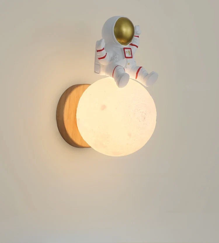 Cute Bear Moon Wall Light Kids Bedroom Nursery Night Light Cartoon Animal Lamp - Image 12