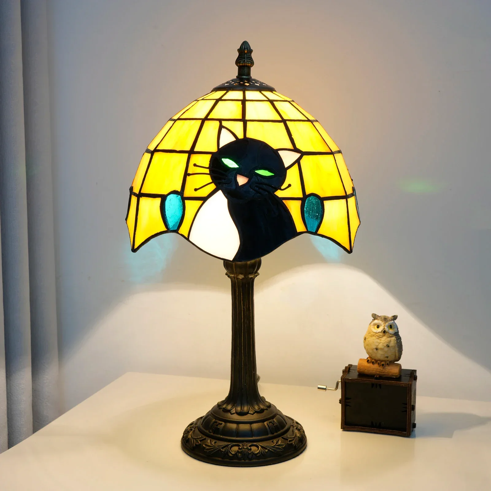 Cute Black Cat Table Lamp Night Light for Kids Bedroom Nursery Desk Decor - Image 8
