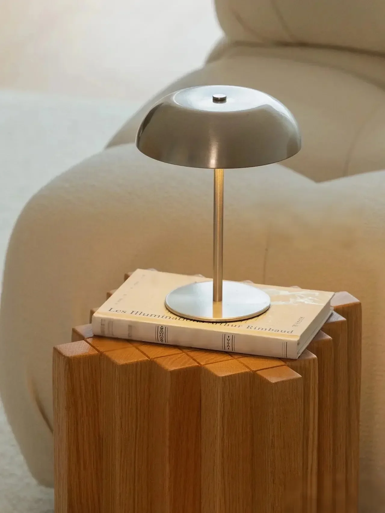 Cute Mushroom Table Lamp Touch Dimmable Rechargeable LED Bedside Night Light - Image 2
