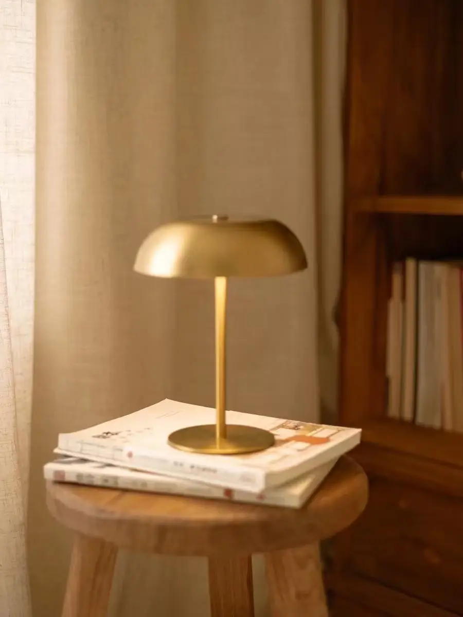 Cute Mushroom Table Lamp Touch Dimmable Rechargeable LED Bedside Night Light - Image 3