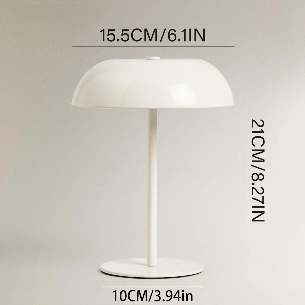 Cute Mushroom Table Lamp Touch Dimmable Rechargeable LED Bedside Night Light - Image 5