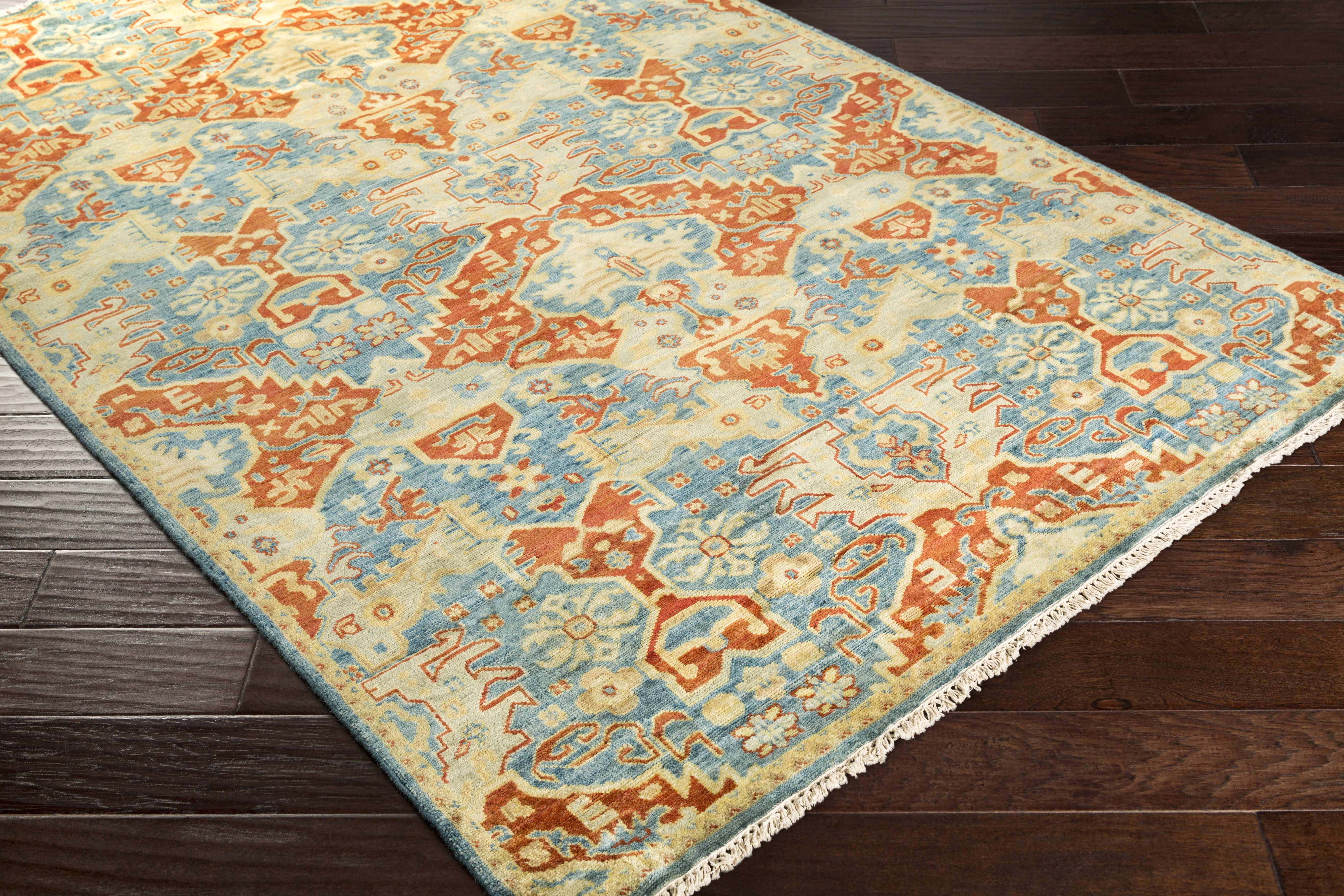Cutler Cream/Orange Wool Runner Rug - Clearance - Image 2
