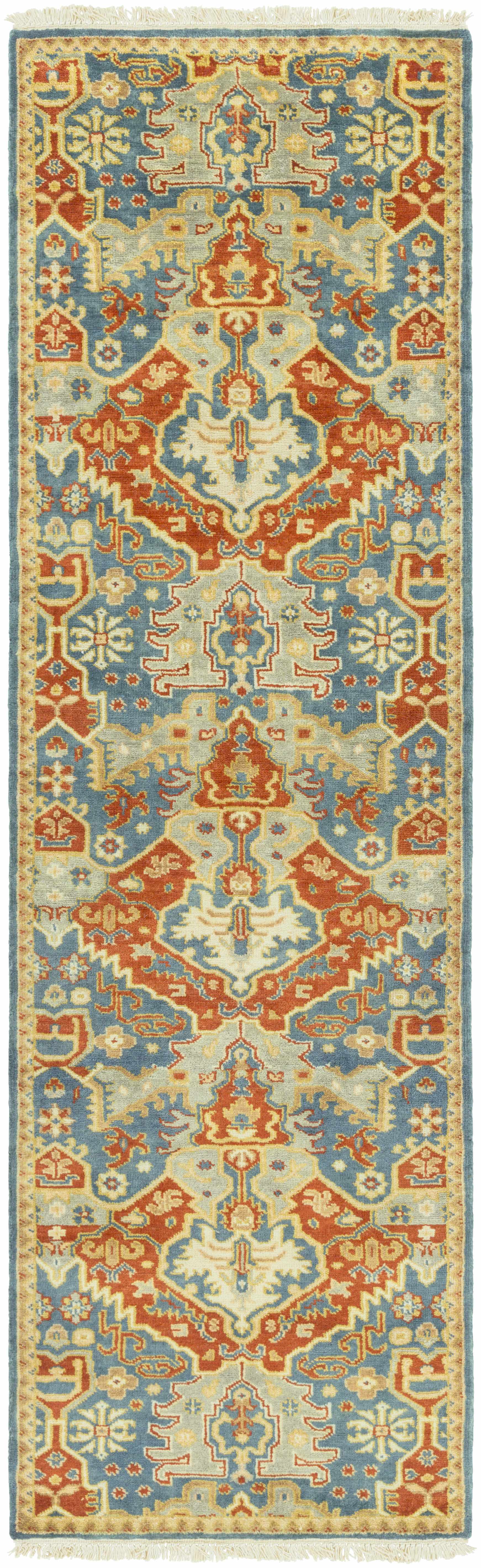 Cutler Cream/Orange Wool Runner Rug - Clearance - Image 4