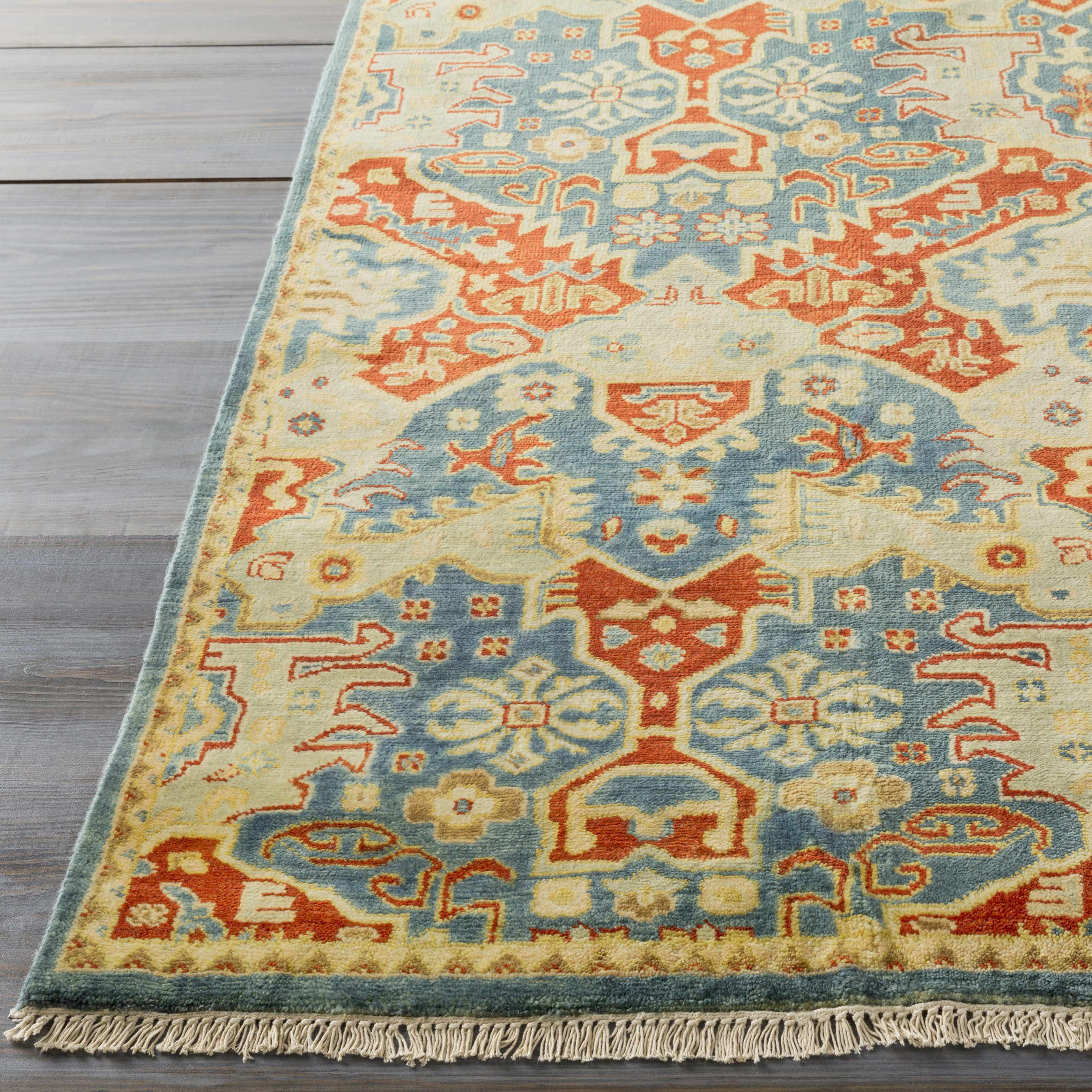 Cutler Cream/Orange Wool Runner Rug - Clearance - Image 5