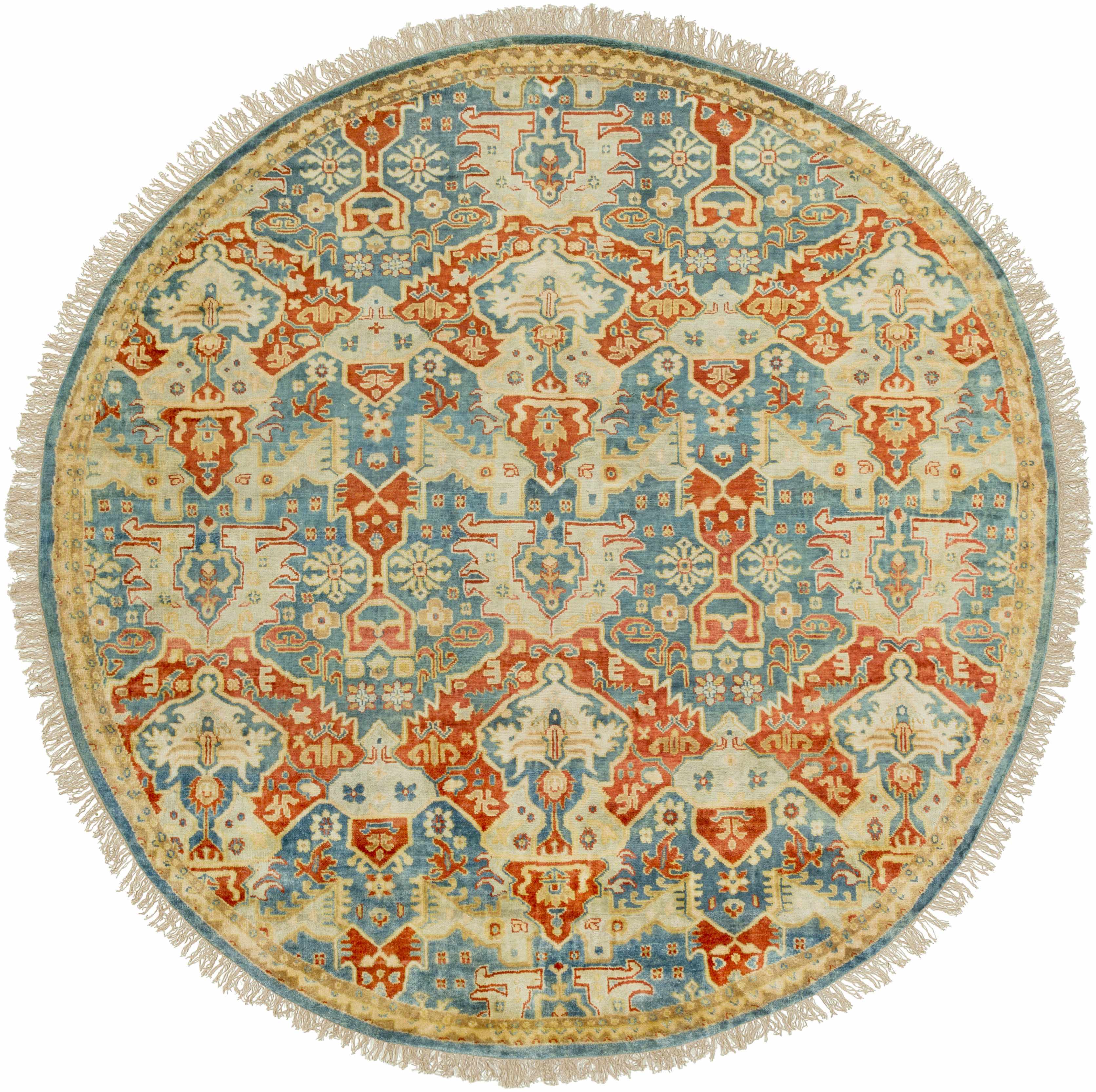 Cutler Cream/Orange Wool Runner Rug - Clearance - Image 7