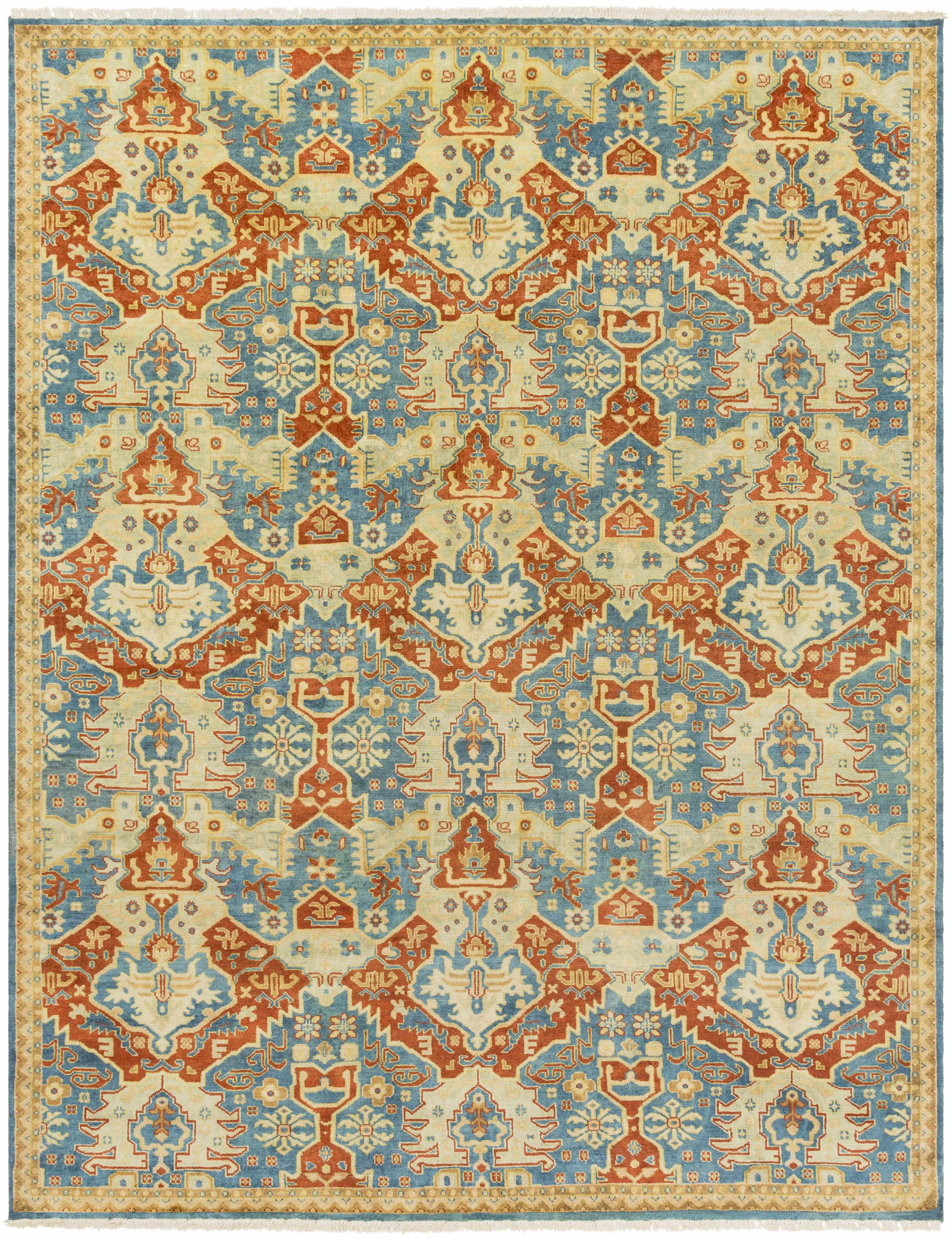 Cutler Cream/Orange Wool Runner Rug - Clearance - Image 8