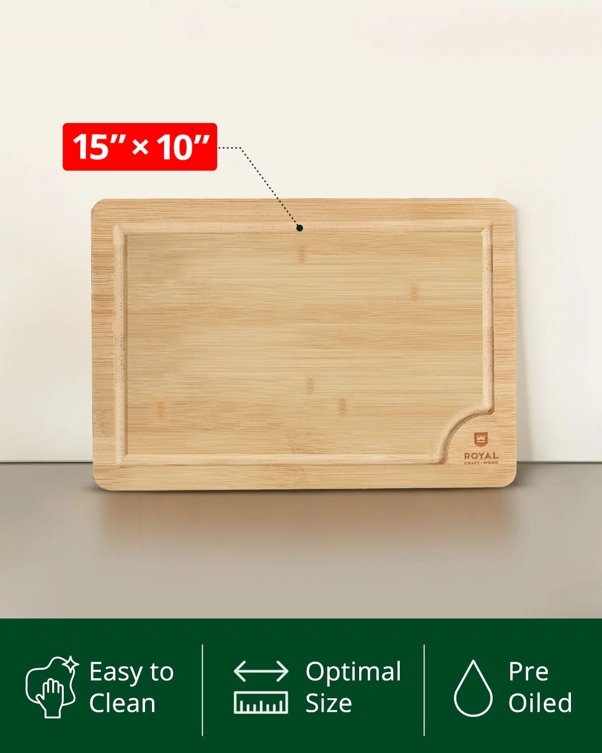 Cutting Board Large 15x10 by Royal Craft Wood - Image 2