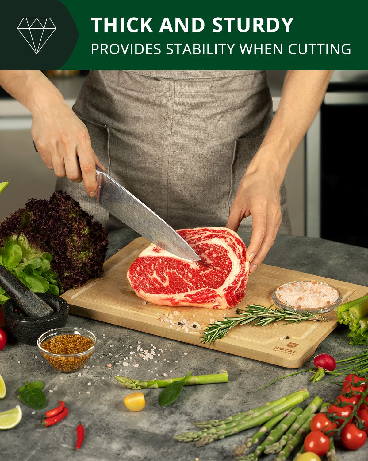 Cutting Board Large 15x10 by Royal Craft Wood - Image 5