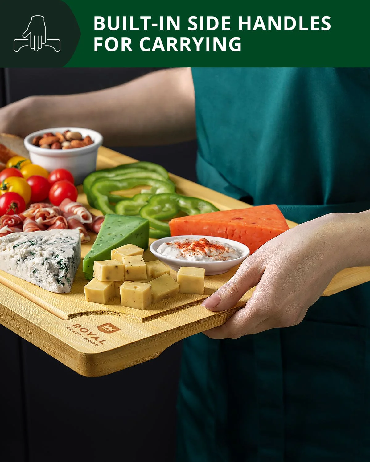 Cutting Board Large 15x10 by Royal Craft Wood - Image 9