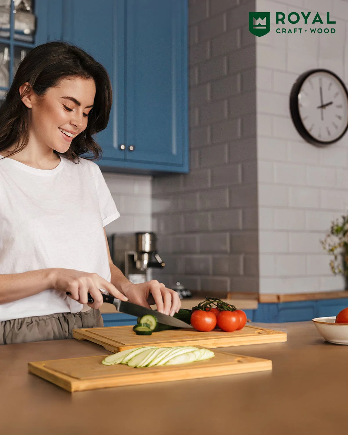 Cutting Board Set of 2, Bamboo - Image 4
