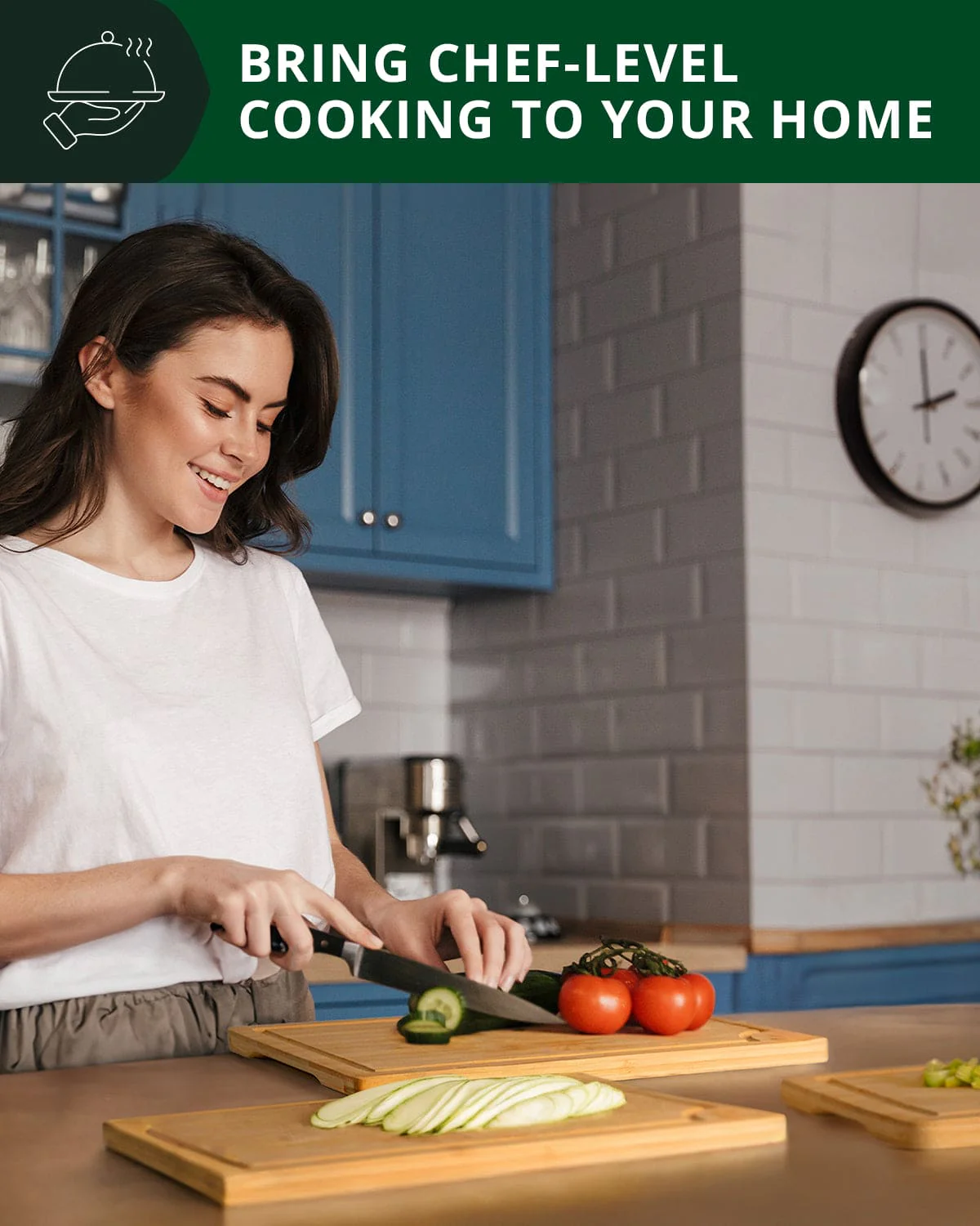 Cutting Board Set of 3, Bamboo - Image 5