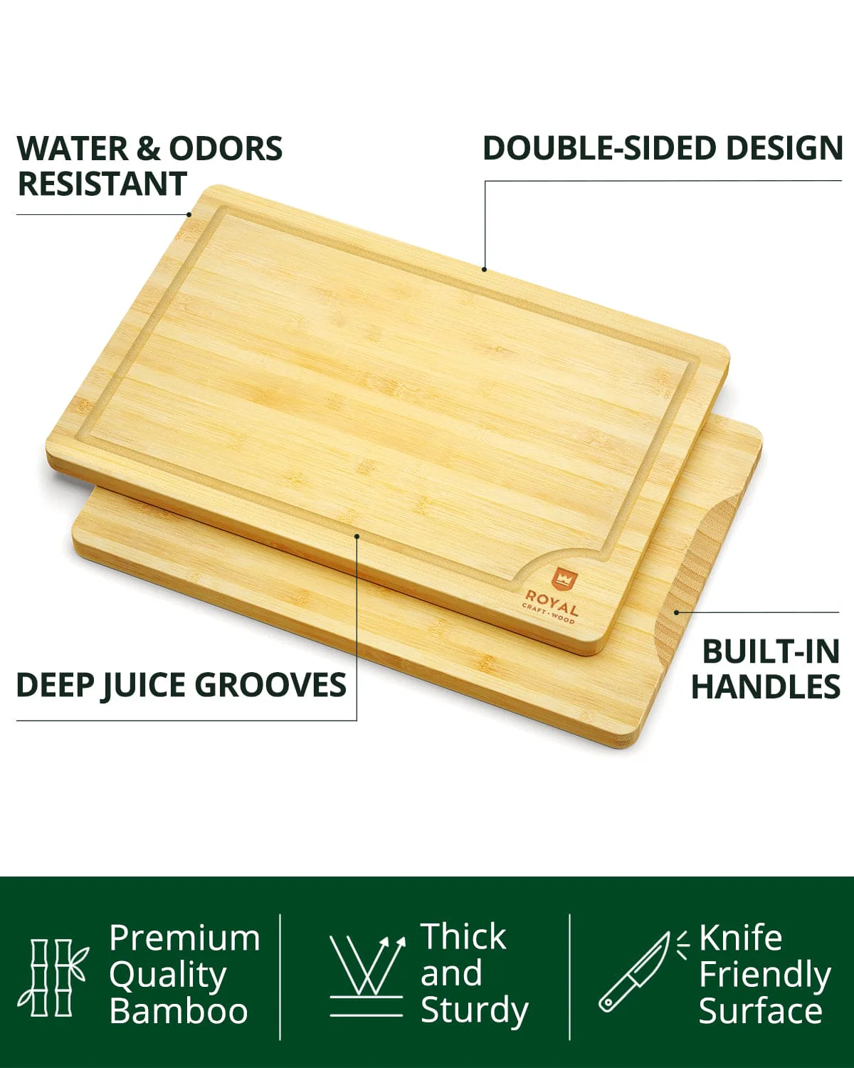 Cutting Board Set of 4, Bamboo - Image 8