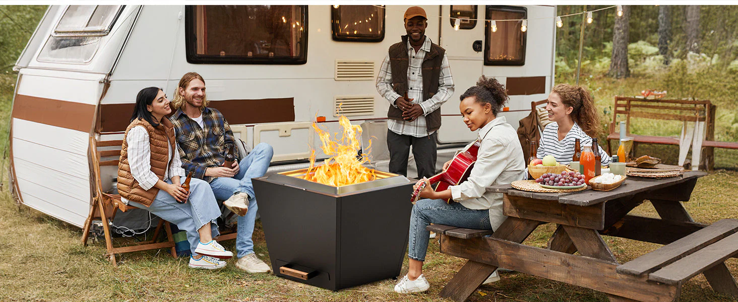 Cyberpit One Pro 25 Inch Smokeless Fire Pit Black - Image 11