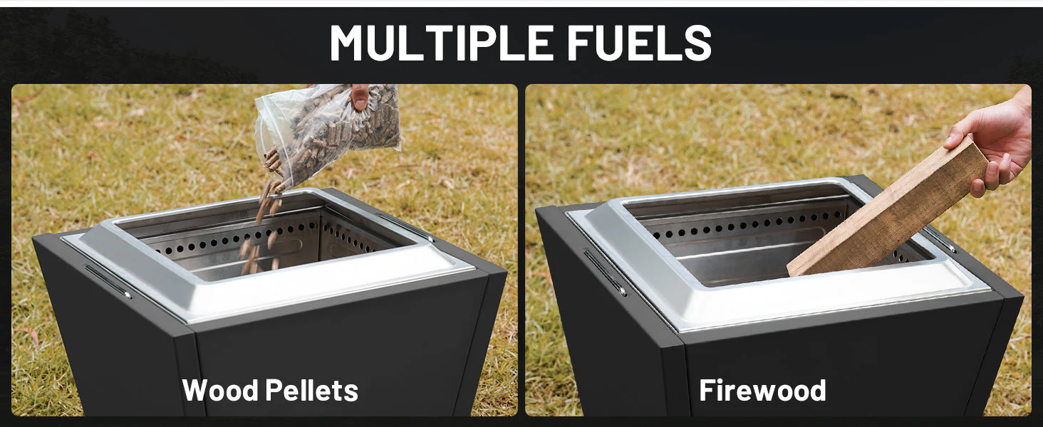 Cyberpit One Pro 25 Inch Smokeless Fire Pit Black - Image 9