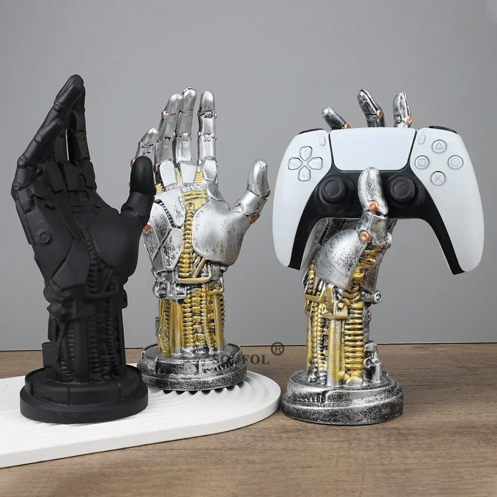 Cyberpunk Controller Stand Resin Holder for PS5 PS4 Xbox Switch Gamepad Display - Image 2