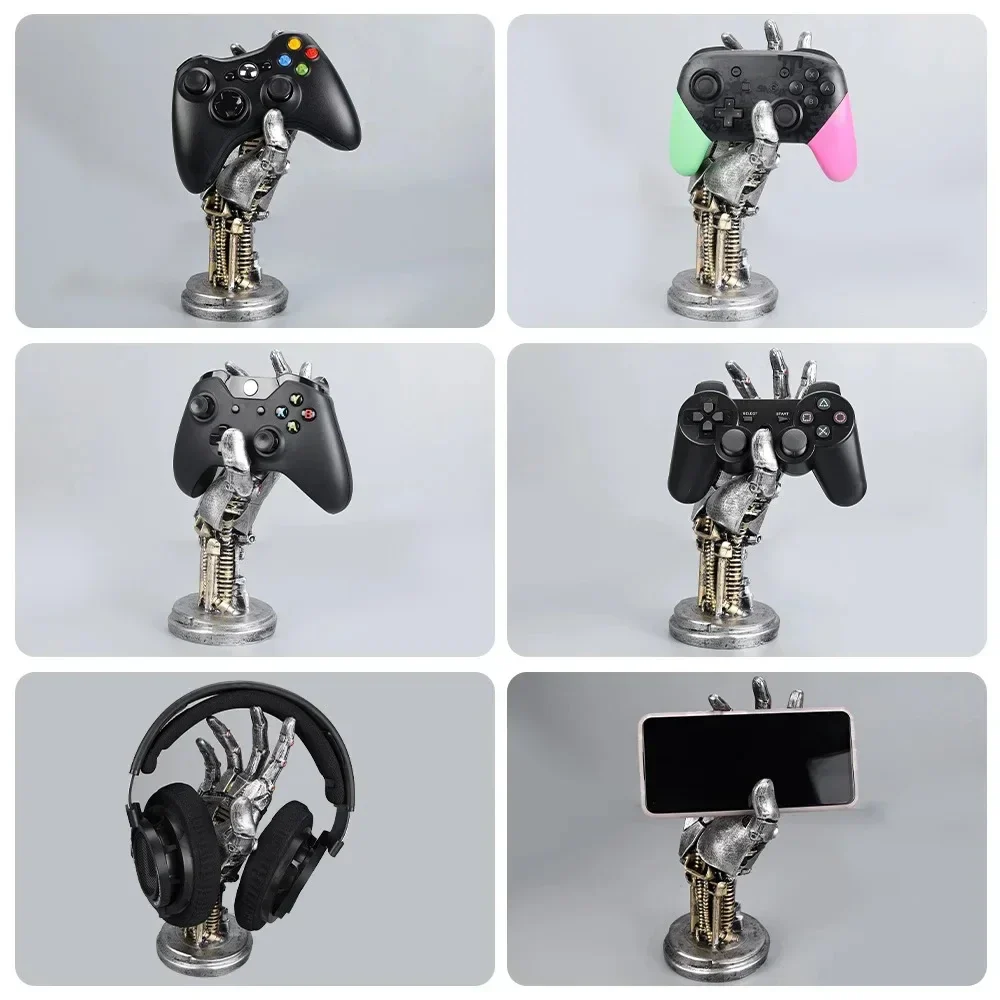Cyberpunk Controller Stand Resin Holder for PS5 PS4 Xbox Switch Gamepad Display - Image 5