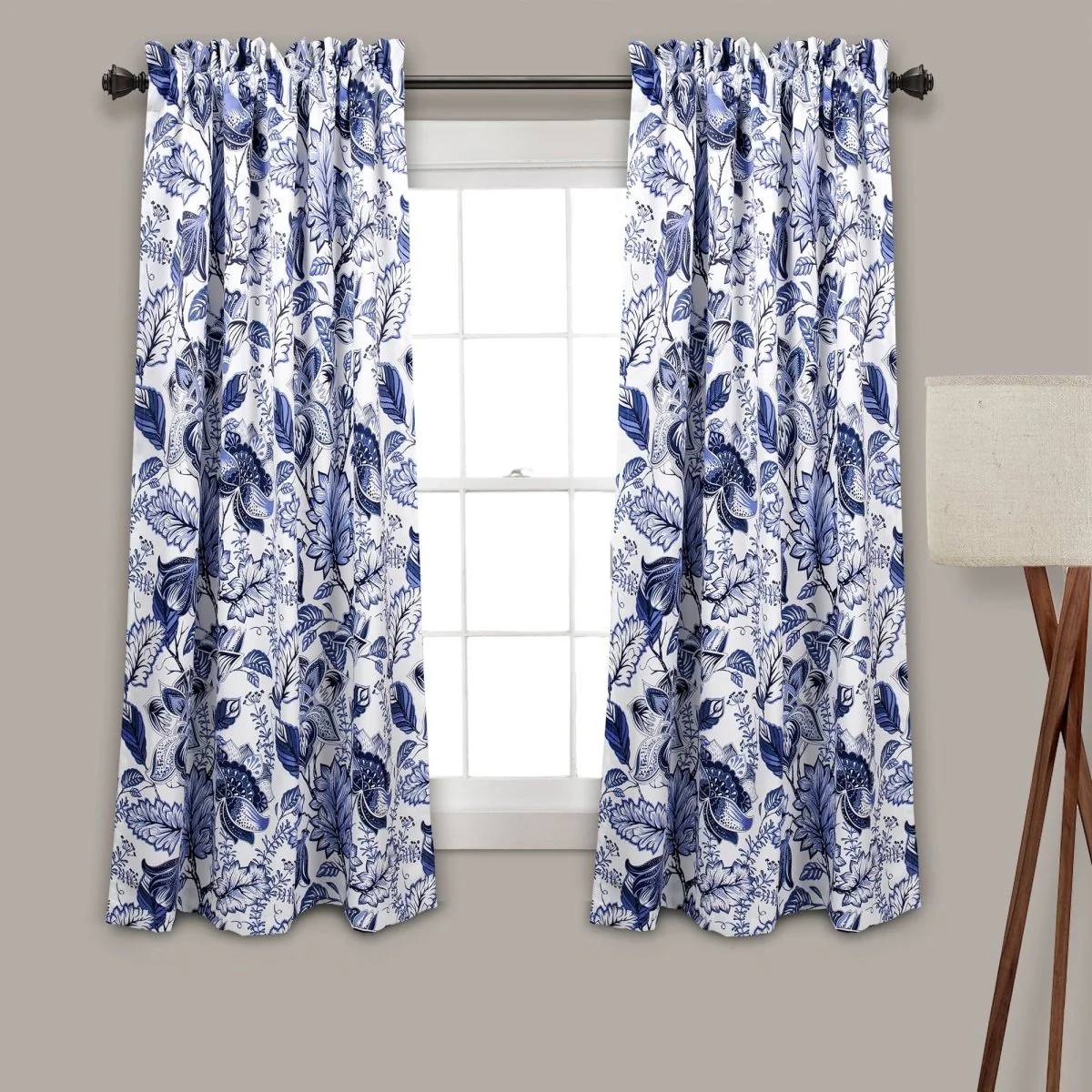 Cynthia Jacobean Light Filtering Window Curtain Set - Image 5