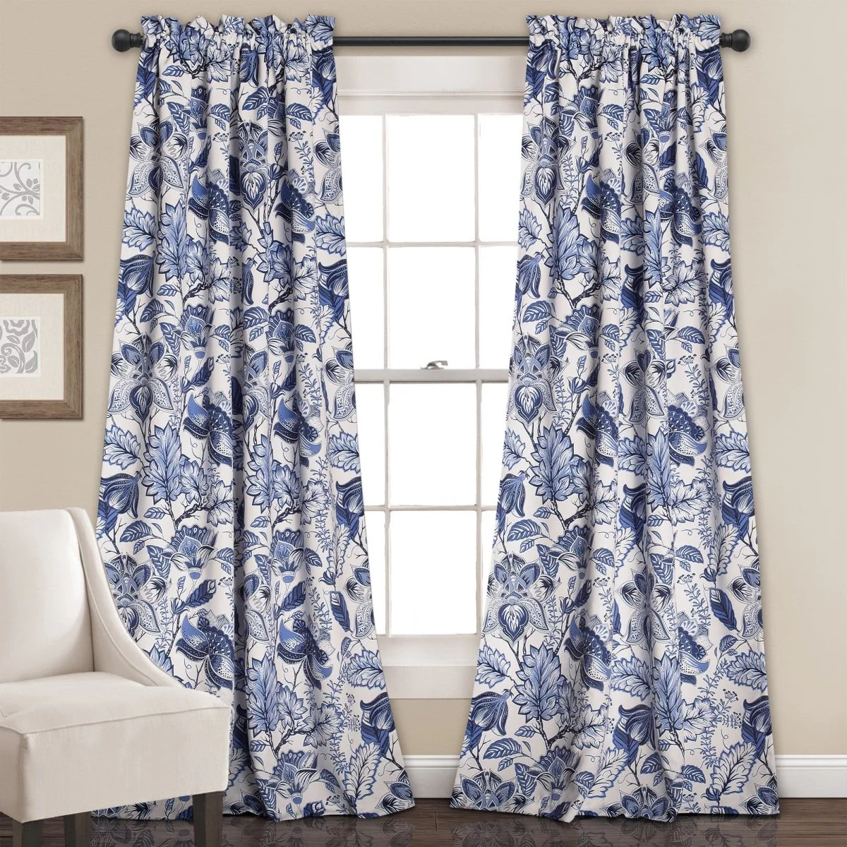 Cynthia Jacobean Light Filtering Window Curtain Set - Image 6