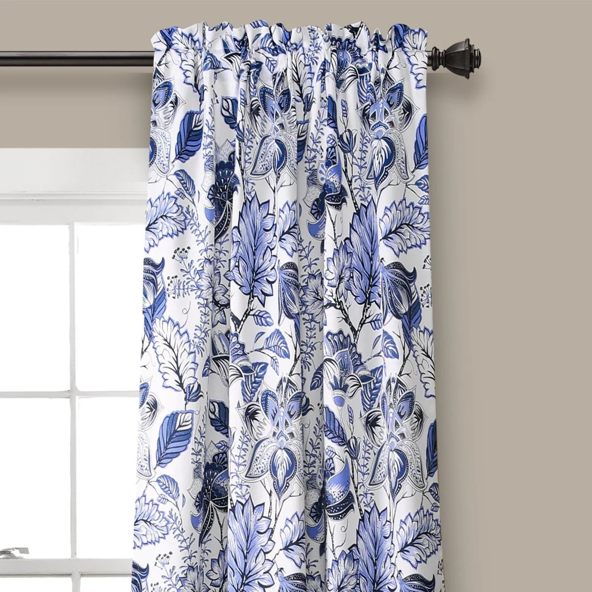 Cynthia Jacobean Light Filtering Window Curtain Set - Image 7