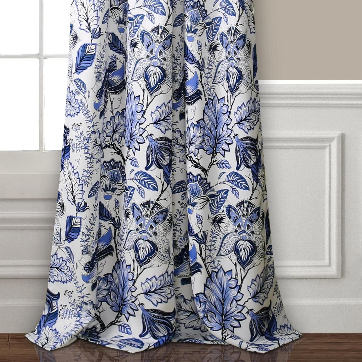 Cynthia Jacobean Light Filtering Window Curtain Set - Image 8