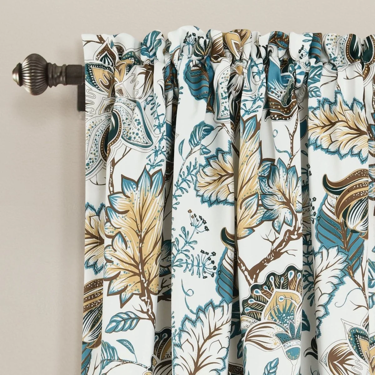 Cynthia Jacobean Light Filtering Window Curtain Set - Image 9