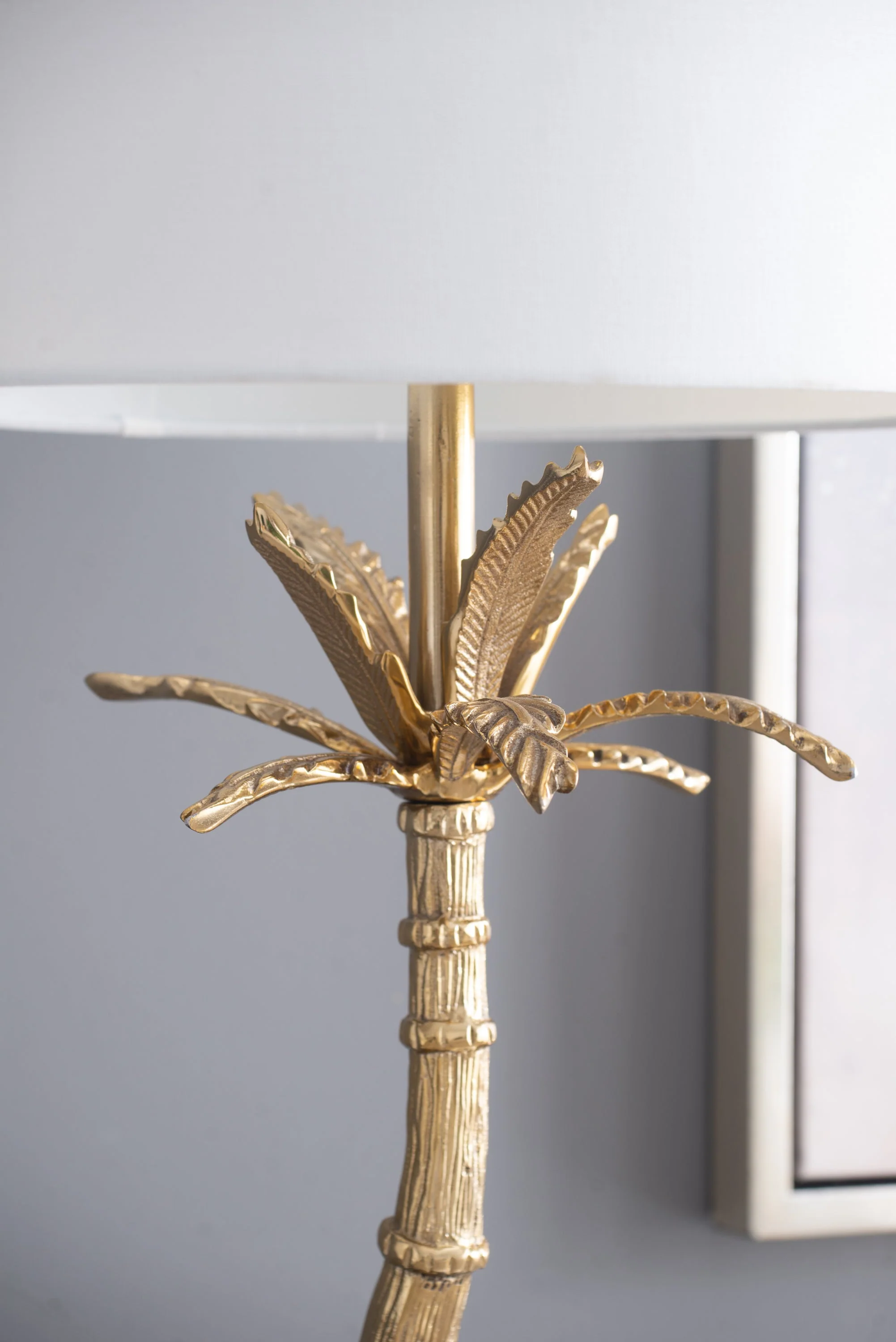 D16x31' Leaf Lamp with Marble Base Gold - Image 15
