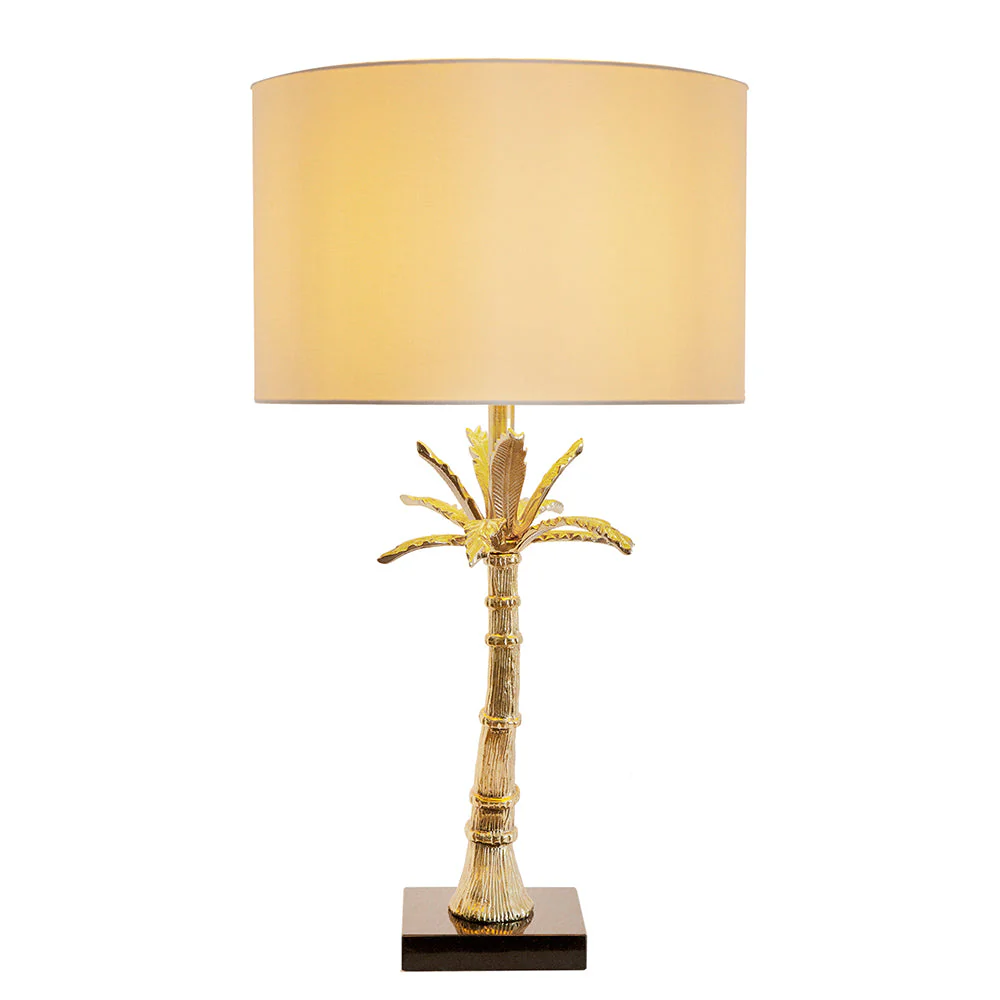 D16x31' Leaf Lamp with Marble Base Gold - Image 3