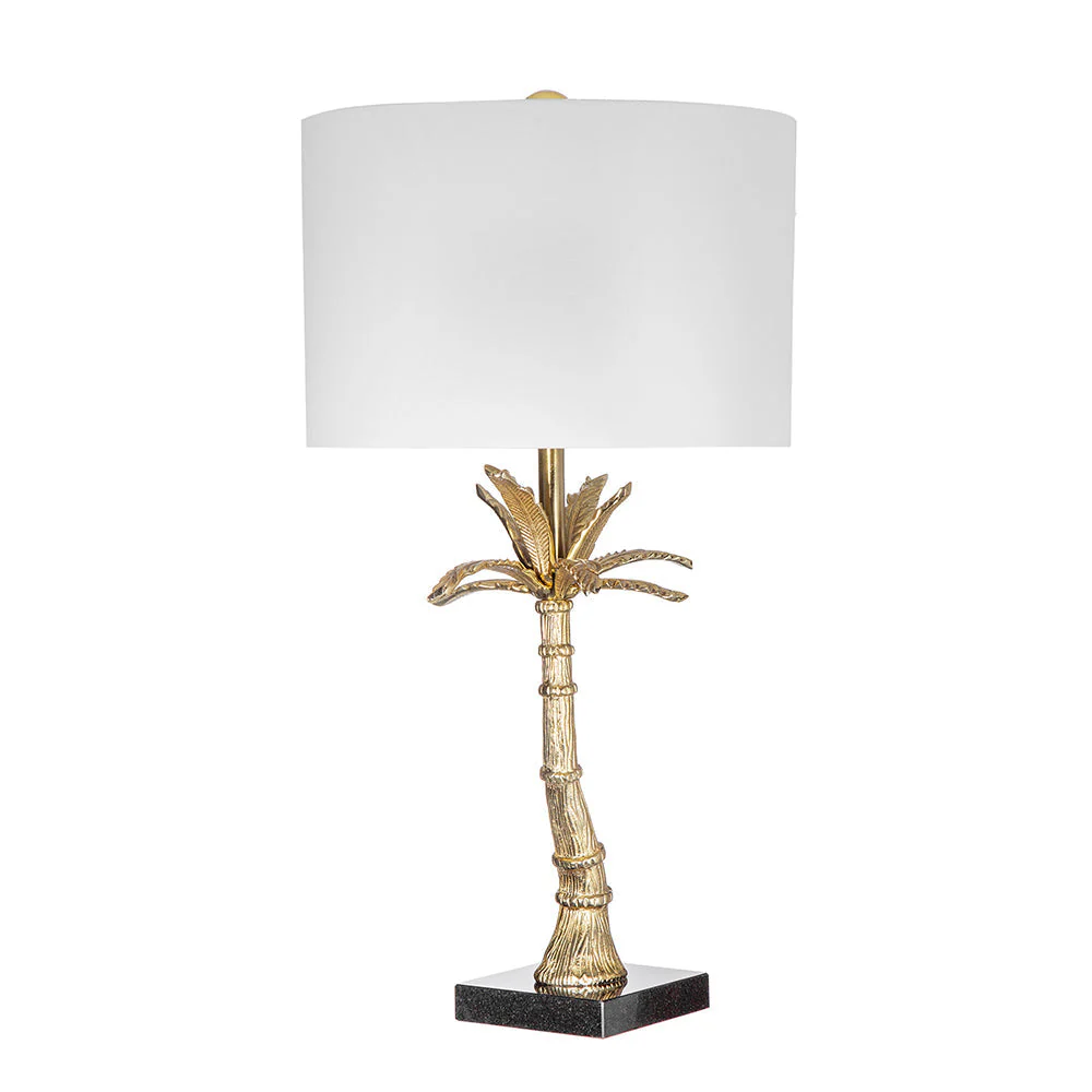 D16x31' Leaf Lamp with Marble Base Gold - Image 5
