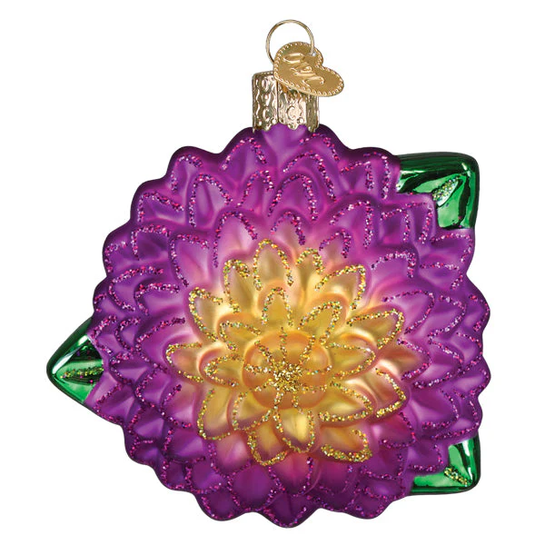 Dahlia Ornament by Old World Christmas - Image 2