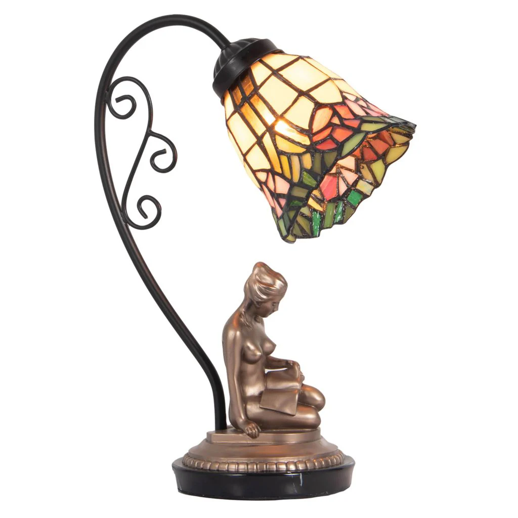 Dale Tiffany Damara Lady 14.25" Accent Lamp - Image 2