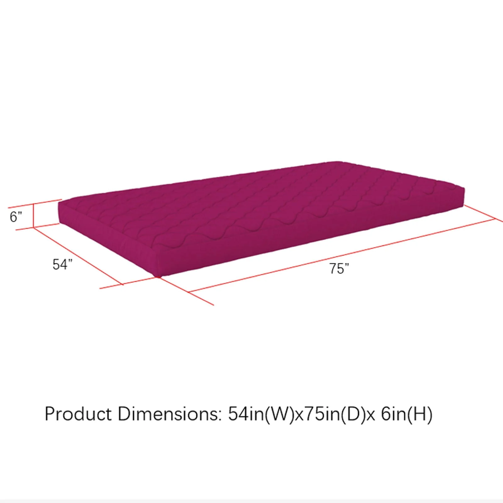 Dana - 6" Quilted Mattress With Removable Cover - Image 6