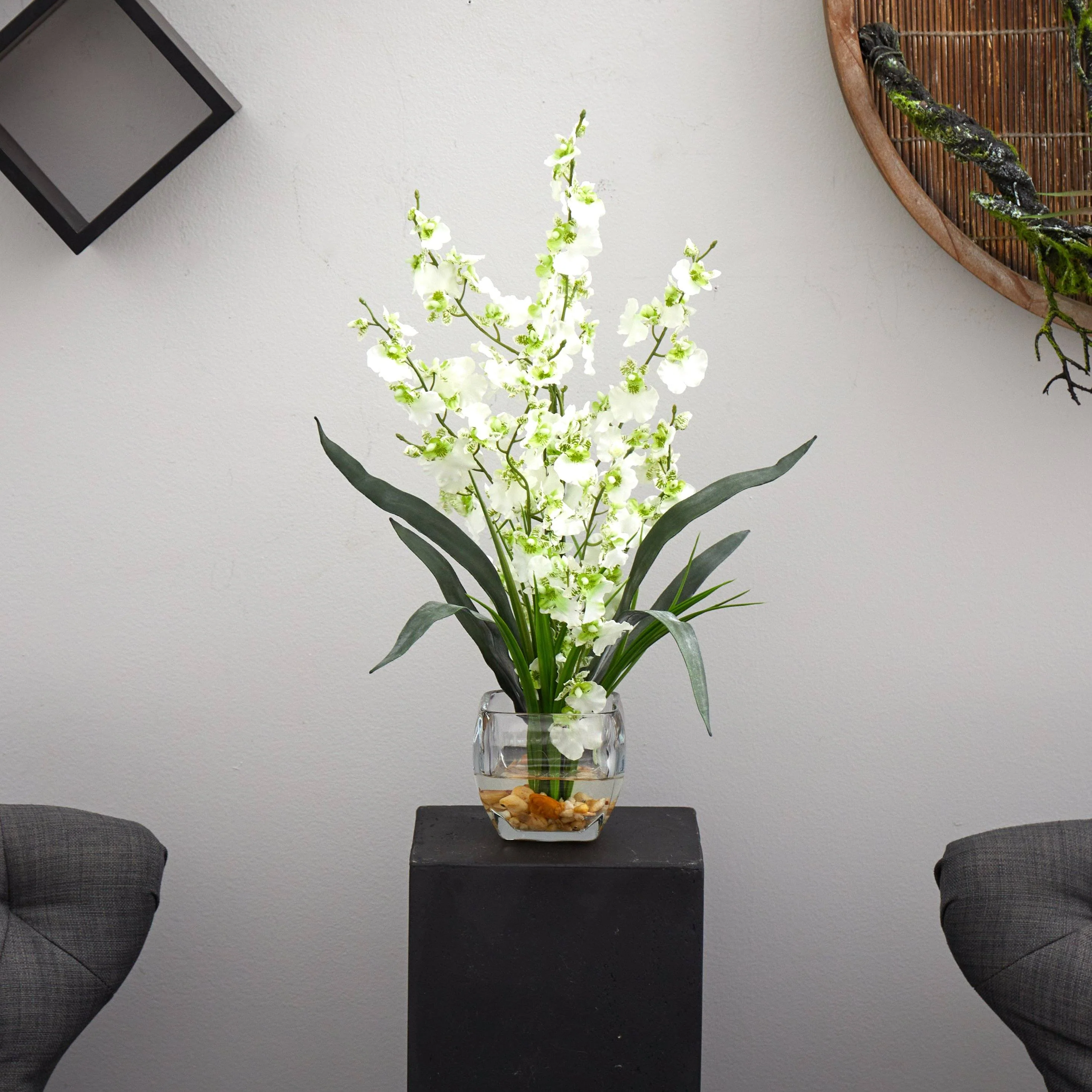 Dancing Lady Orchid Liquid Illusion Silk Flower Arrangement - Image 11