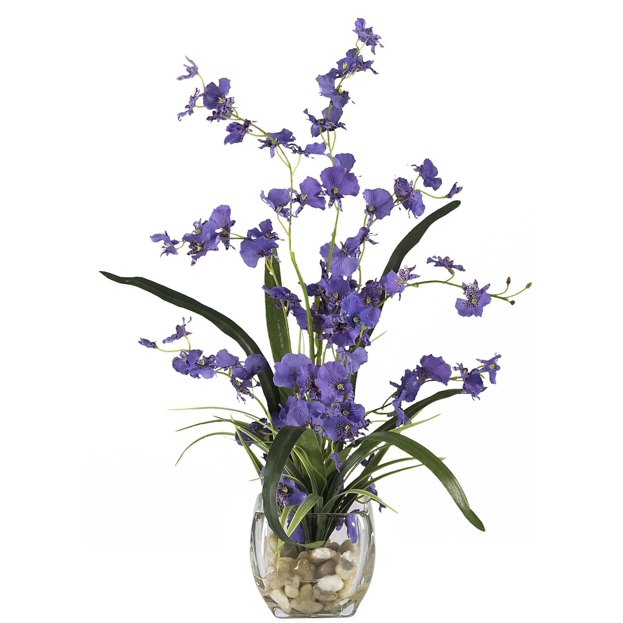 Dancing Lady Orchid Liquid Illusion Silk Flower Arrangement - Image 2