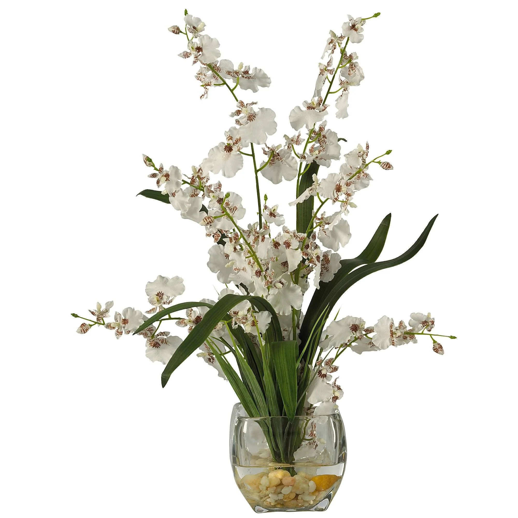 Dancing Lady Orchid Liquid Illusion Silk Flower Arrangement - Image 3