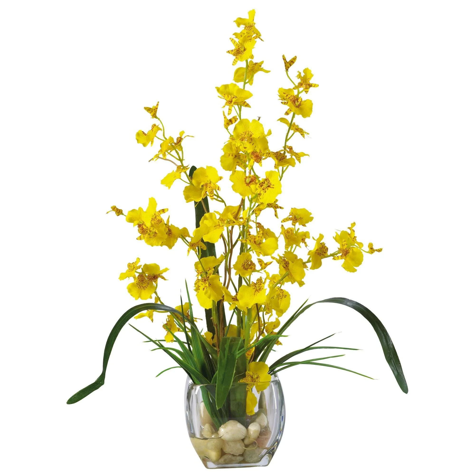 Dancing Lady Orchid Liquid Illusion Silk Flower Arrangement - Image 4