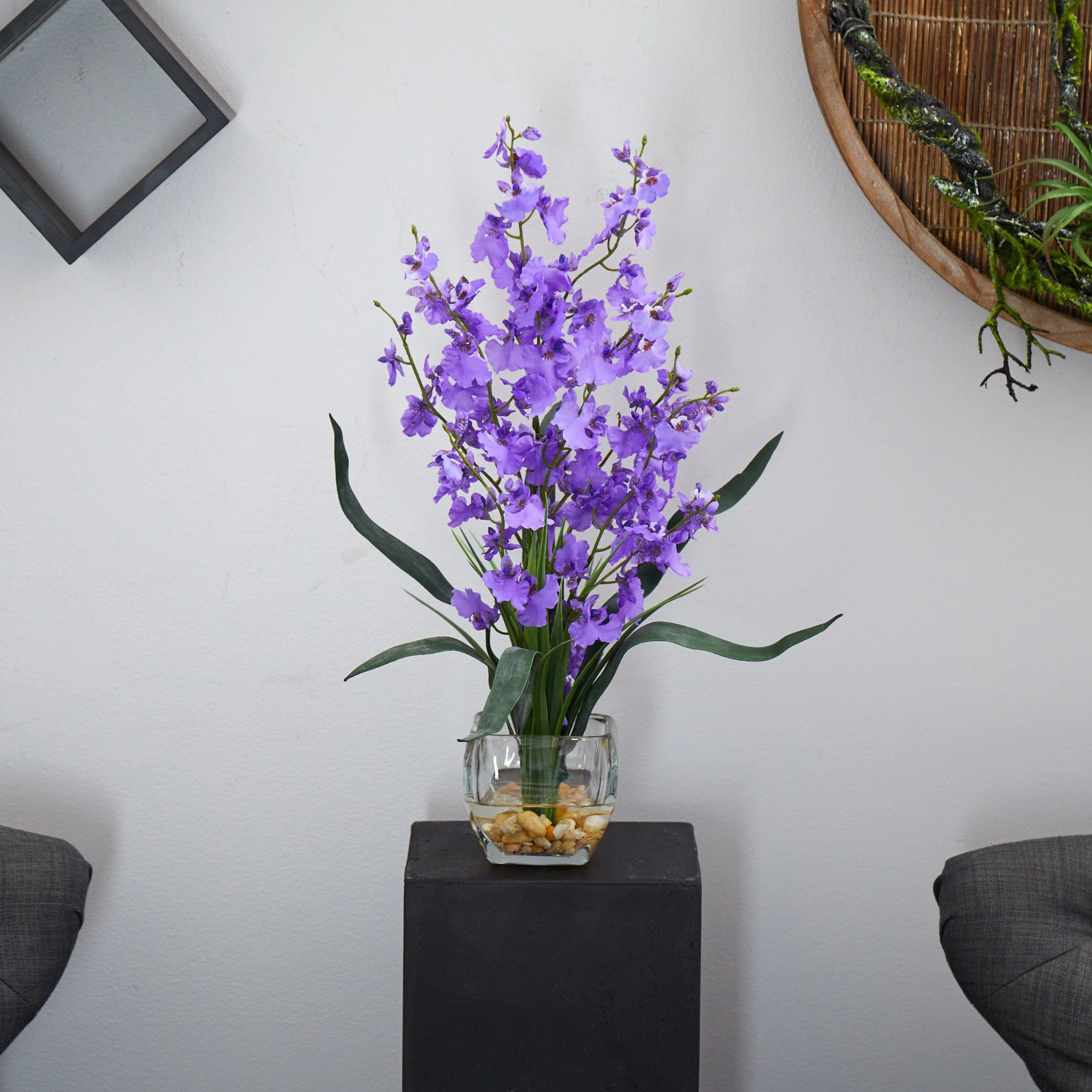 Dancing Lady Orchid Liquid Illusion Silk Flower Arrangement - Image 6