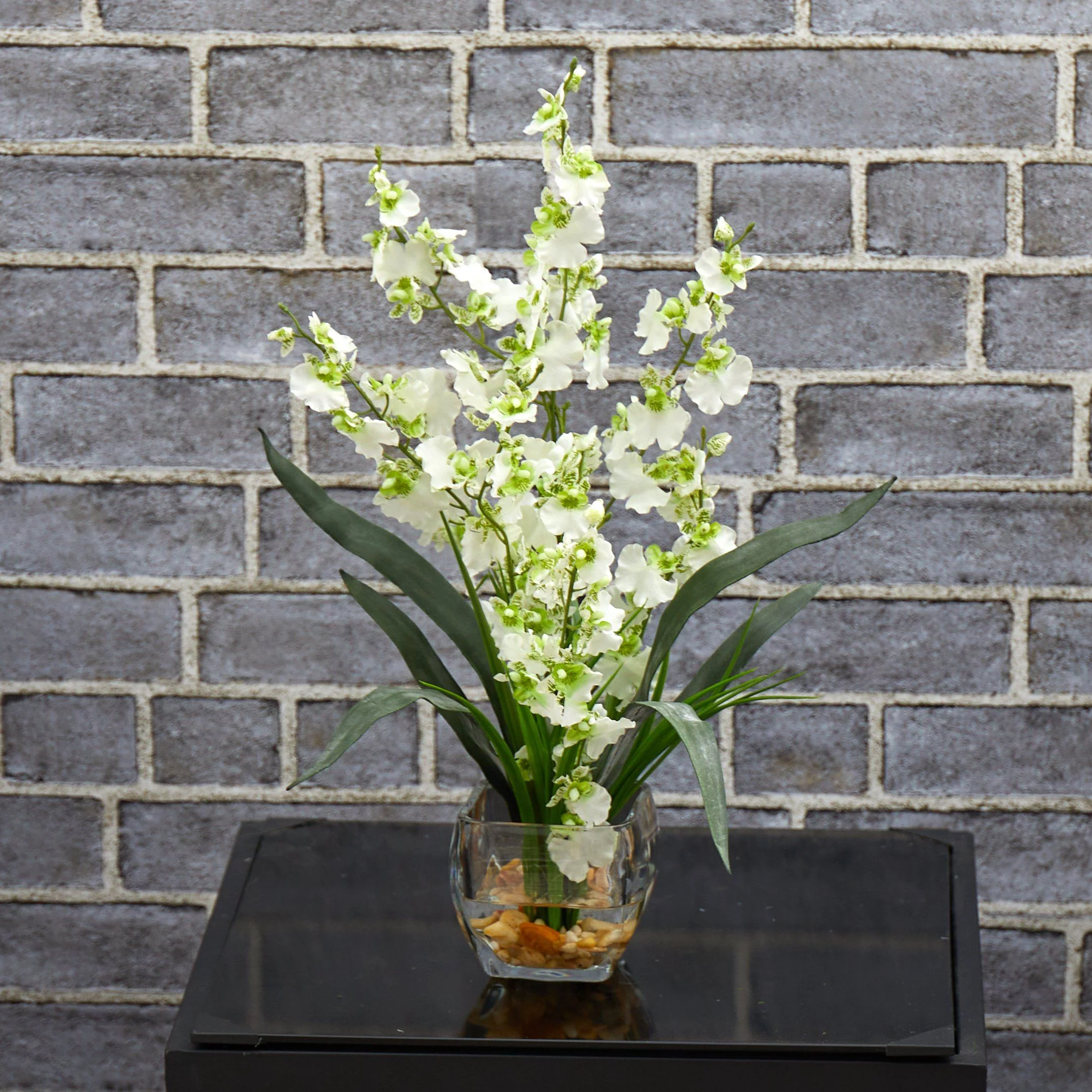 Dancing Lady Orchid Liquid Illusion Silk Flower Arrangement - Image 7