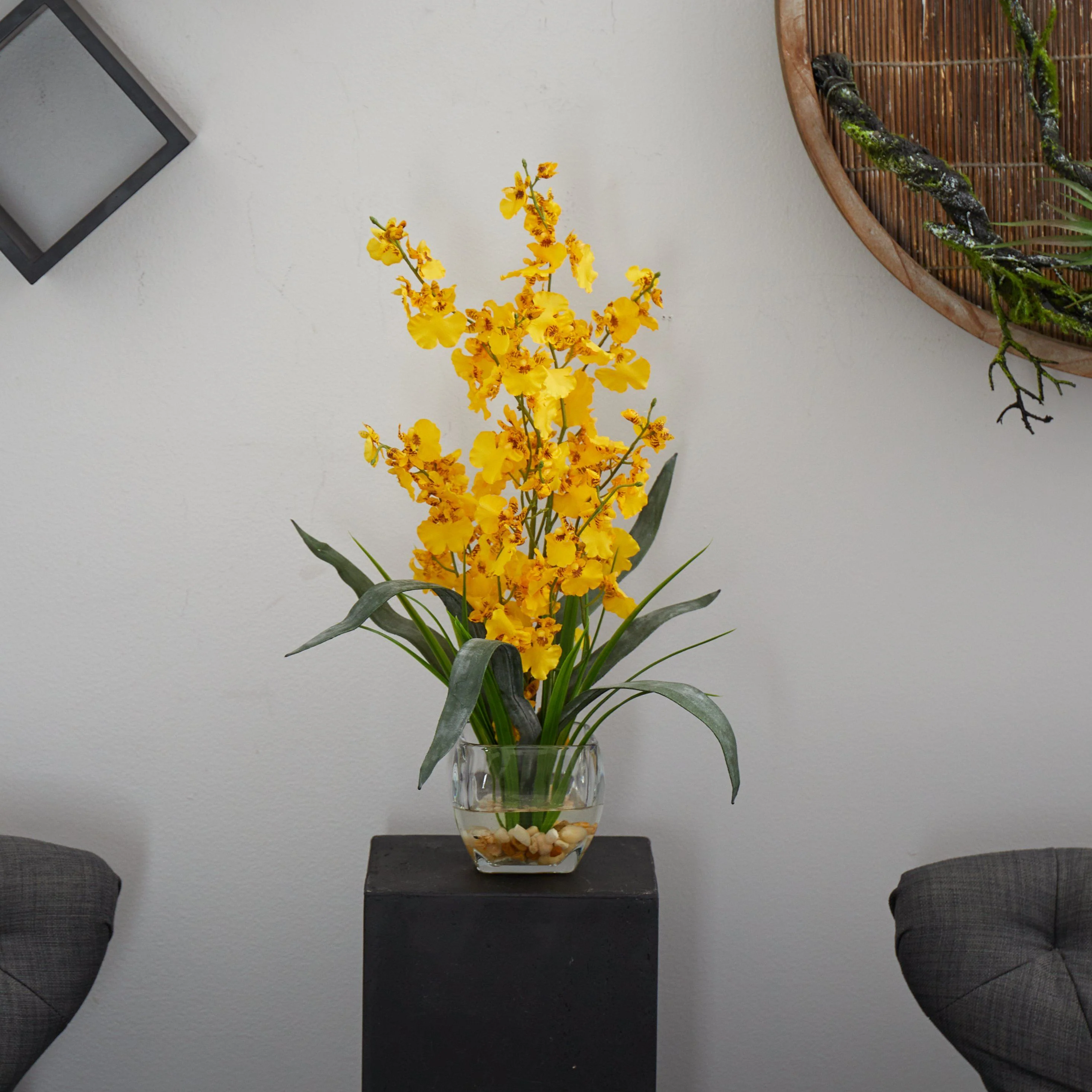 Dancing Lady Orchid Liquid Illusion Silk Flower Arrangement - Image 9