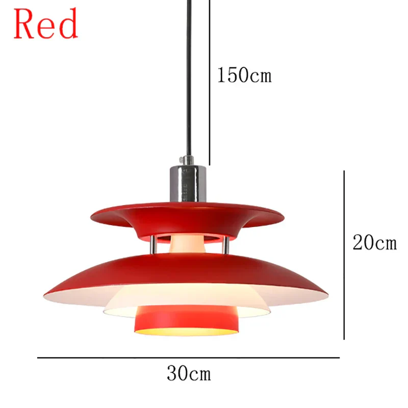 Danish UFO Pendant Ceiling Light – E27 Hanging Lamp for Bedroom & Dining Room - Image 12