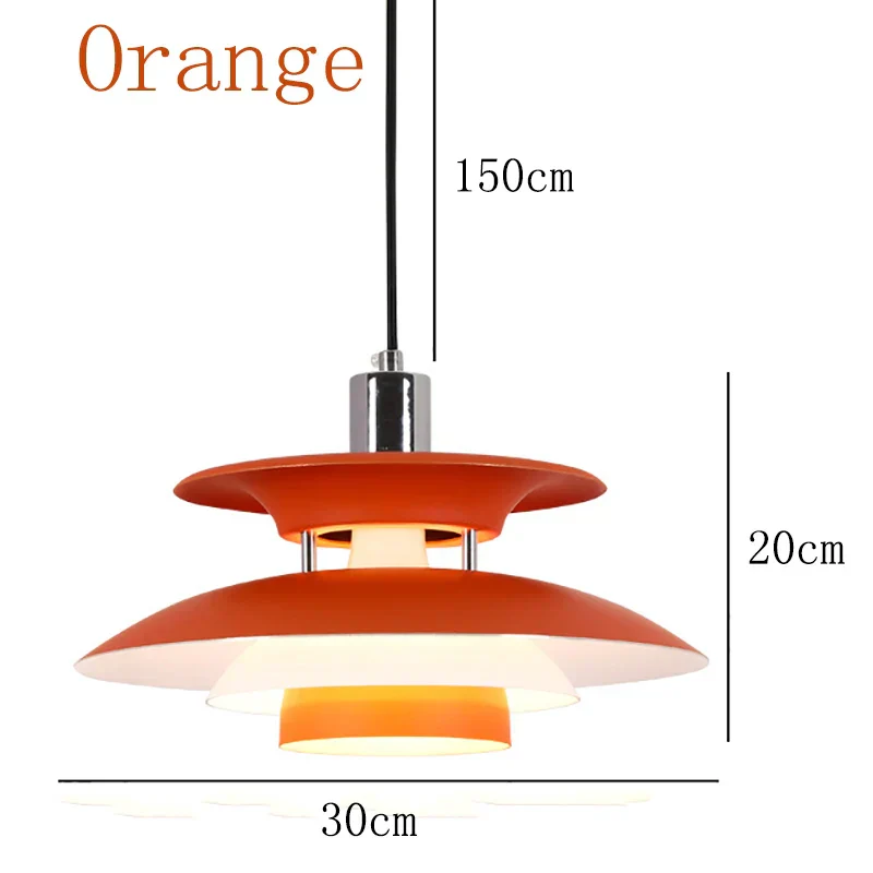 Danish UFO Pendant Ceiling Light – E27 Hanging Lamp for Bedroom & Dining Room - Image 14